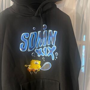 SDMN x SPONGEBOB XIX Bubble Blowing Hooded Sweatshirt Men’s Size Small